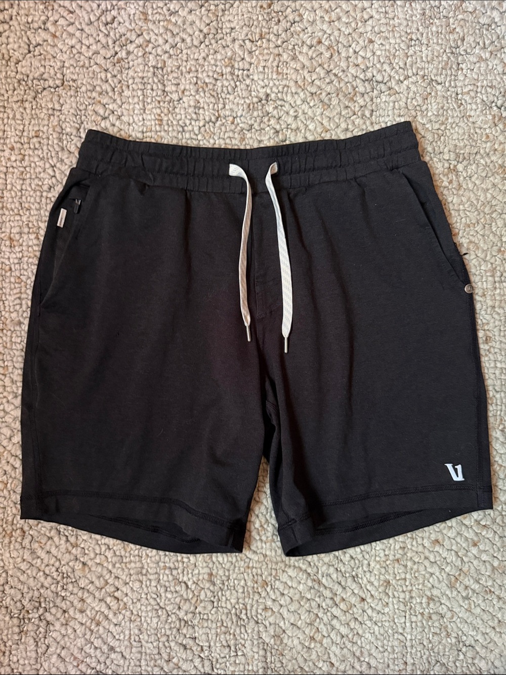 Vuori Black Ponto Performance Shorts